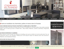Tablet Screenshot of cheminees-de-penhoat.com